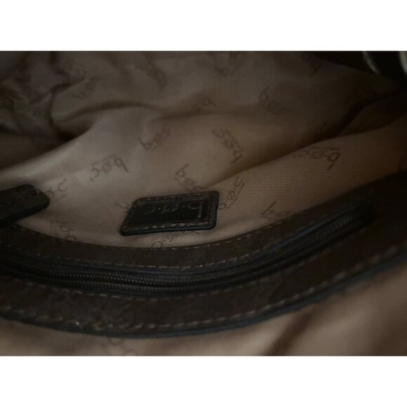 BOC Black & Brown Vinyl Crossbody Handbag Casual - Picture 7 of 7